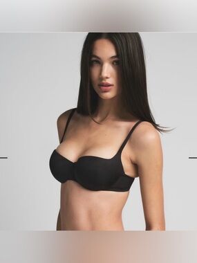 SKIMS Balconette Ultimate Push Up Bra Onyx NWT!!! 32C